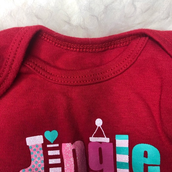 Christmas onesie footie button up pjs with deer. - Picture 7 of 15